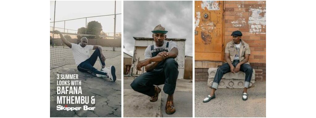 Three Summer Looks with Bafana Mthembu and Skipper Bar