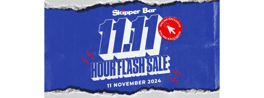 Don’t Wait Until the 11th Hour! Skipper Bar’s Flash Sale is Here for 11 Hours Only!