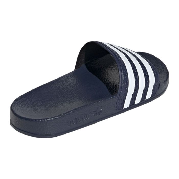adidas originals adilette sliders in white navy