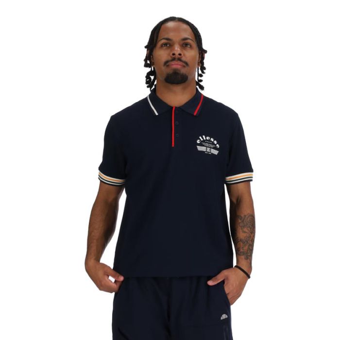 Skipper Bar ellesse Ellera Perugia Polo Shirt Men's Dress Blue