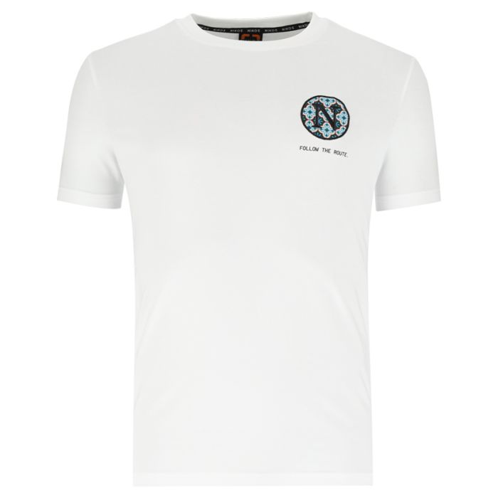 KOS1516W-NIKOS-MOSAIC-T-SHIRT-WHT-NKW25-009A-V1 KOS1516W-NIKOS-MOSAIC-T-SHIRT-WHT-NKW25-009A-V1