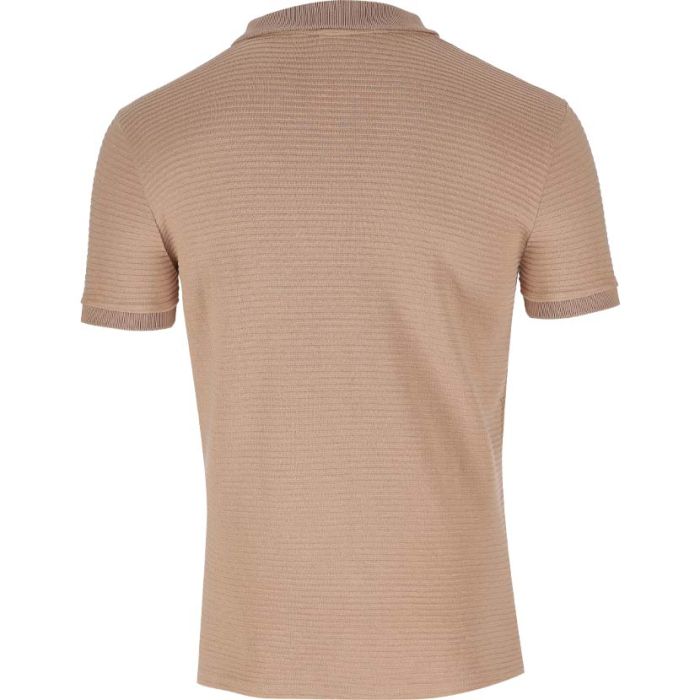 トップス i SHII Clubman Polo London Republic Cut & Sew Golfer Mens – Warm Taupe | LR-SS25-MA