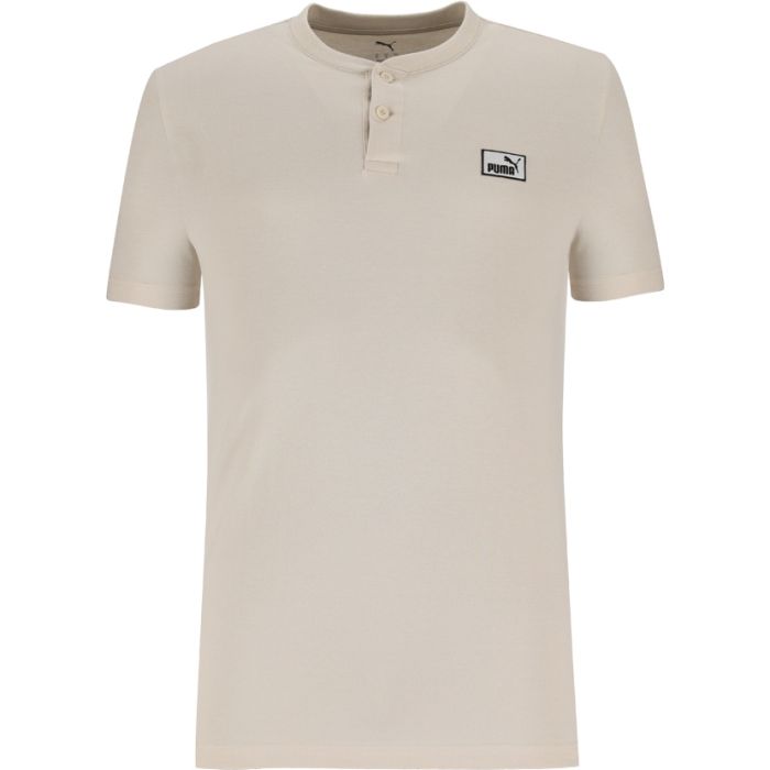 【Ragman】 Skipper Bar Puma Pique Henley Golfer Men's Alpine Snow | Skipper