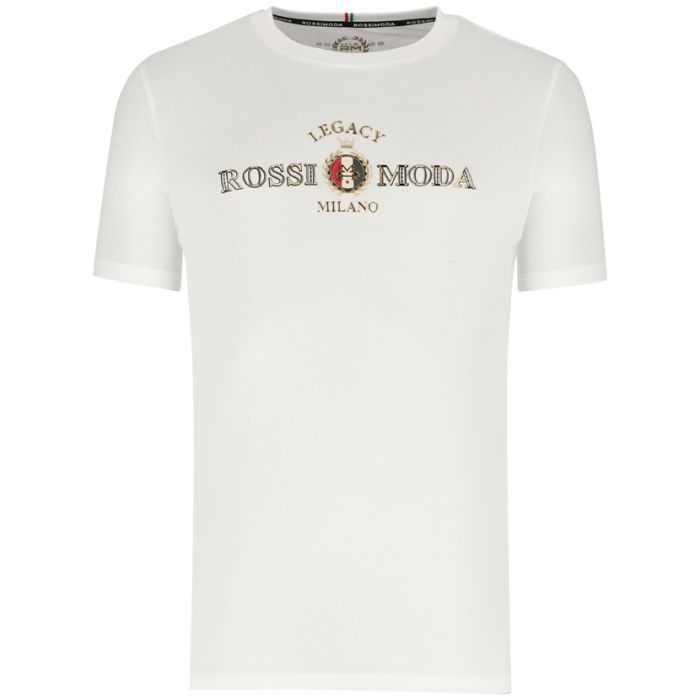 ROS534W-ROSSIMODA-ALLESSANDRO-TEE-25S-TSHALL-WHT-V1 ROS534W-ROSSIMODA-ALLESSANDRO-TEE-25S-TSHALL-WHT-V1