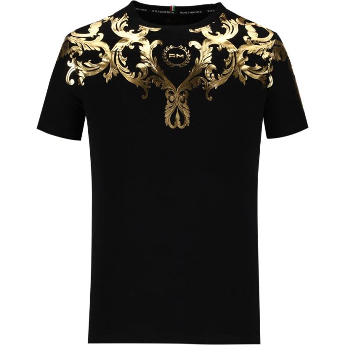 ROS542BG-ROSSIMODA-RICARDO-TEE-T-BLK-GLD-25S-TSHTIC-CNLKGLD-V1