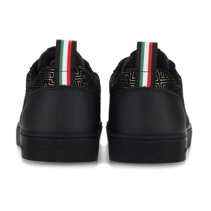 Rossimoda Leandro Alta Lo Shoes Mens Black/Gold | Luxury