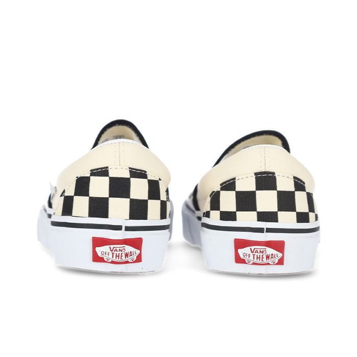 Skipper Bar Vans Classic Slip On Youth Shoes Black/White Skipper