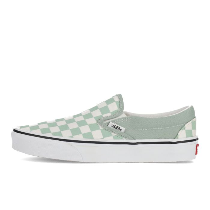 Vans Authentic Vans Slip On Argento Grey Checkerboard Vans Uk