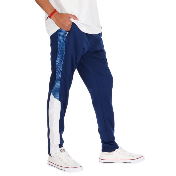 Volkswagen Con Panel Side Leg Print Trackpants Mens Navy (VWGS24