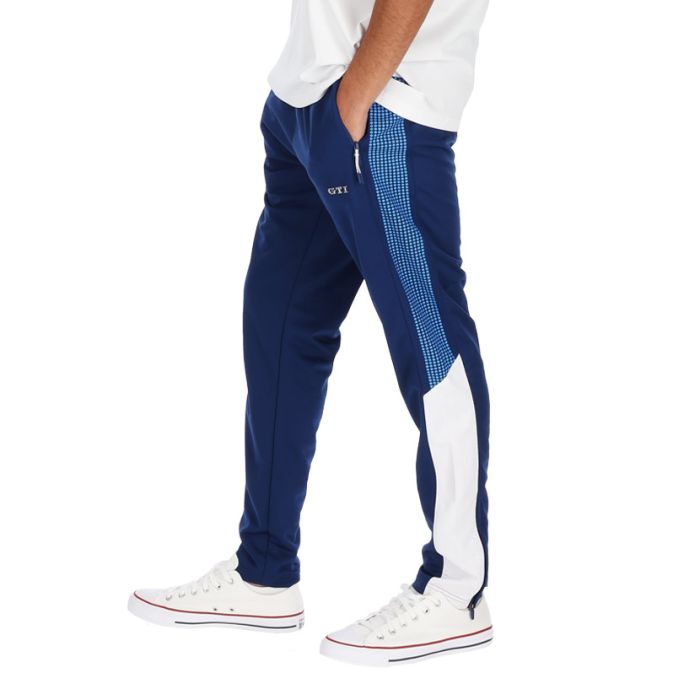 Volkswagen Con Panel Side Leg Print Trackpants Mens Navy (VWGS24