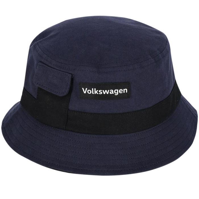VW514NB-VOLKSWAGEN-CONTRAST-STRP-BUCKET-HAT-NAVY-BLK-VCW25-MC-6744-V1 VW514NB-VOLKSWAGEN-CONTRAST-STRP-BUCKET-HAT-NAVY-BLK-VCW25-MC-6744-V1
