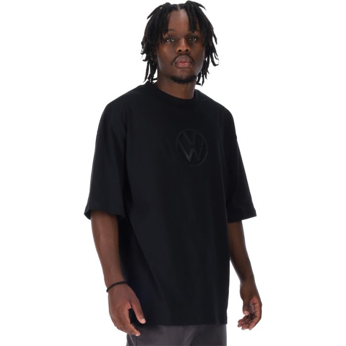Volkswagen Oversize VW Carbon Chest Logo T‑Shirt Mens Black | Bold