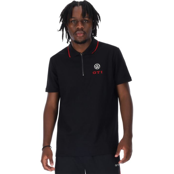 Volkswagen Con Tipping GTI LG Zip Golfer Mens Black | Automotive