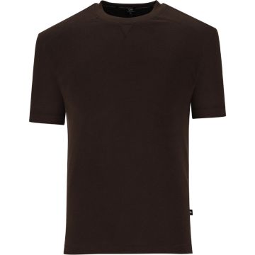 London Republic Textured Boxy Fit T-Shirt Mens Choc