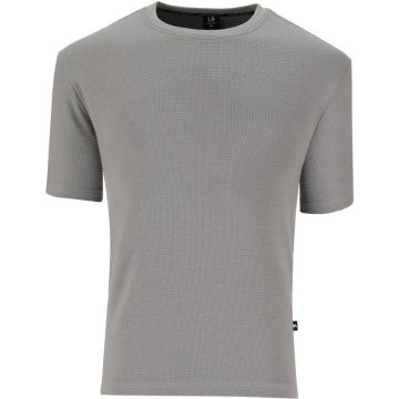 London Republic Textured Boxy Fit T-Shirt Mens Grey