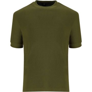 London Republic Pique Structured Boxy T-Shirt Mens Olive