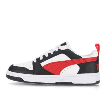 Puma Rebound V6 Low Shoes Youth White/Red/Black