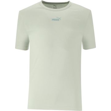 Puma Essentials No1 Logo Centered T-Shirt Mens Soft Grass