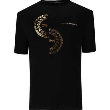 Rossimoda Ricco T-Shirt Mens Black/Gold
